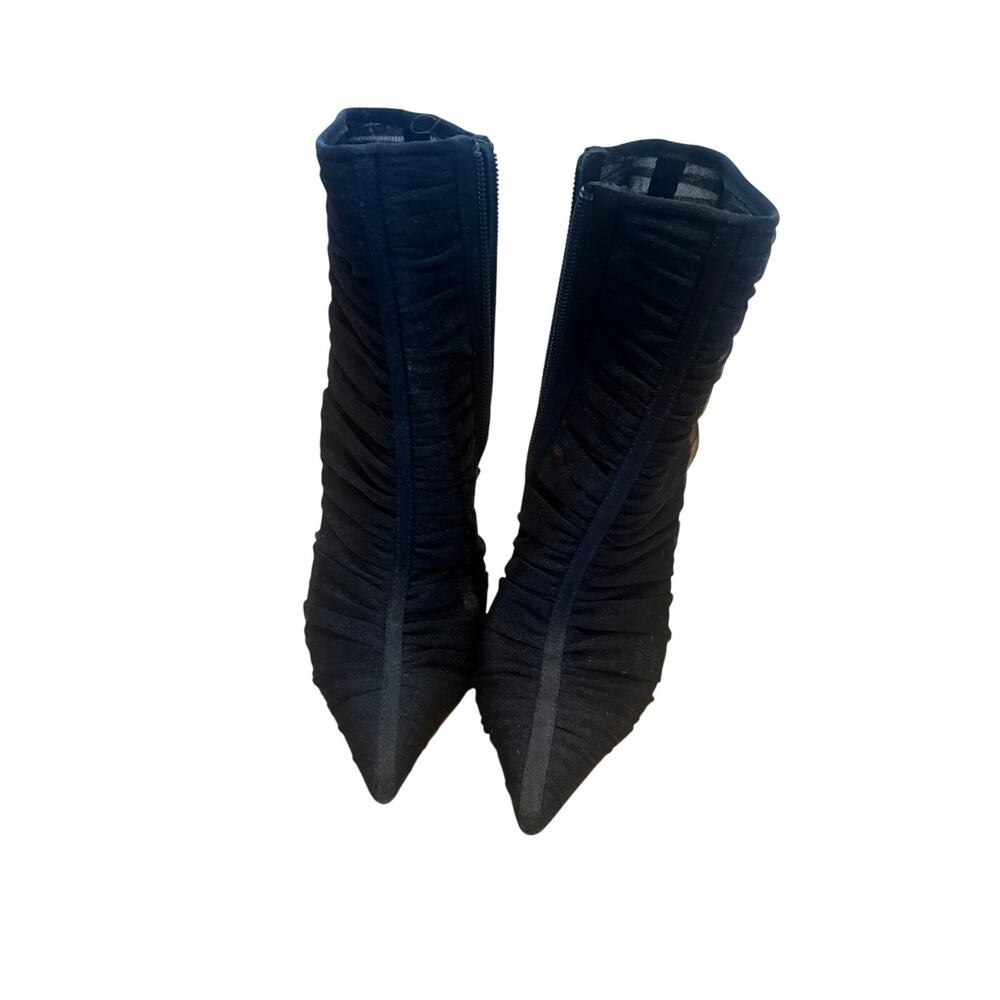 L'Agence Noeme Mesh Stiletto bootie boots! New!